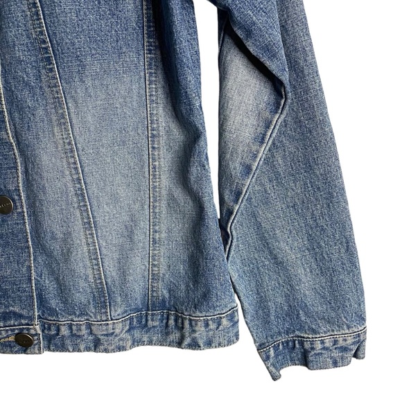 Jackpot by Carli Gry Youth Girls Floral Graphic Print Denim Jacket - Picture 4 of 11